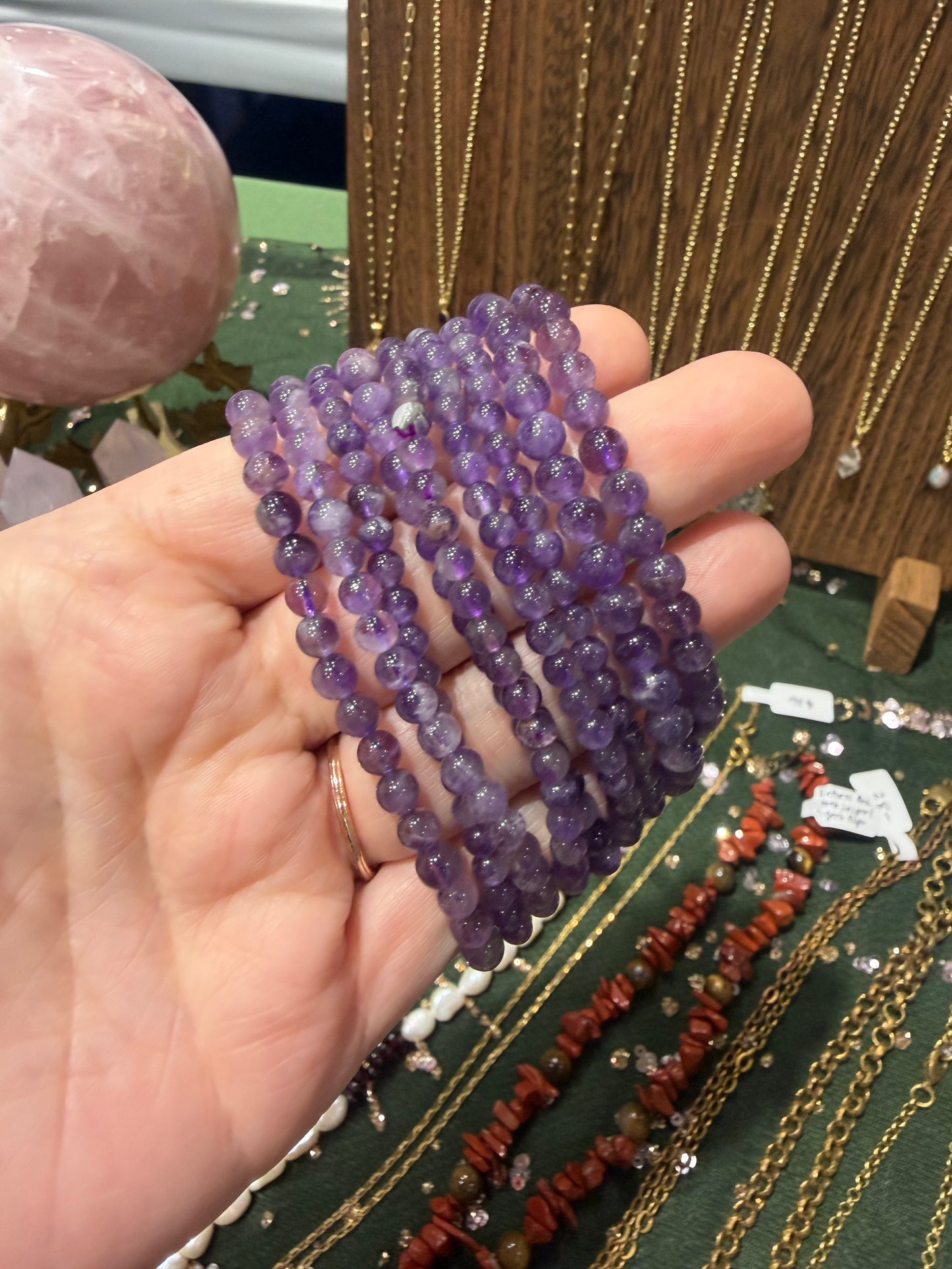 Amethyst Bracelet 3-4mm