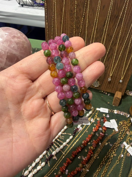 Tourmaline Mix Bracelet 6mm